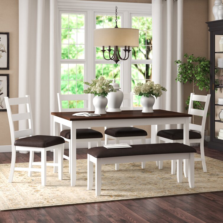 Wayfair dining table outlet set with bench